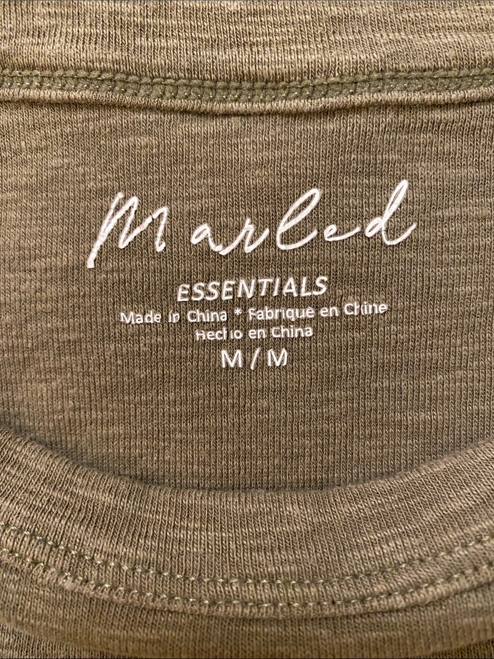 Marled Essentials Olive Green Tank Top Women’s Size Medium - Picture 2 of 8